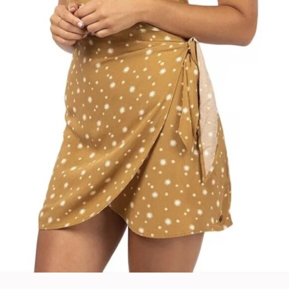 Rip Curl Sundial High Rise Printed Sarong Wrap Skirt, size XS extra small - Picture 1 of 8
